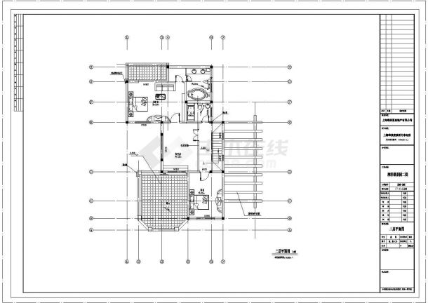 苏州某村镇390平米3层框混结构现代化别墅建筑设计CAD图纸（含地下室）-图二