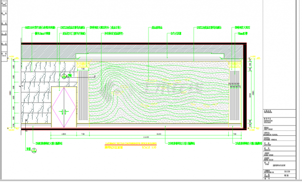 某地新古典主义水疗会所设计施工图CAD图纸-图二