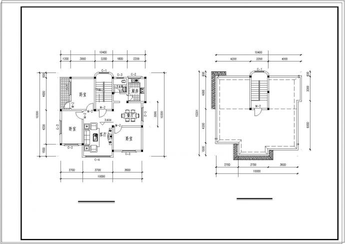 砖混结构二层独栋别墅建筑结构设计施工图_图1