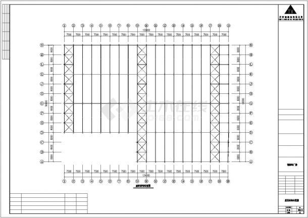某地远达公司钢结构工程设计CAD图纸-图二