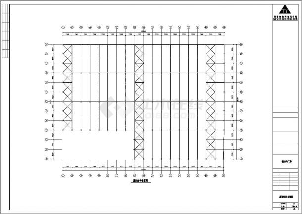 远达石材公司钢结构工程设计CAD图纸-图二