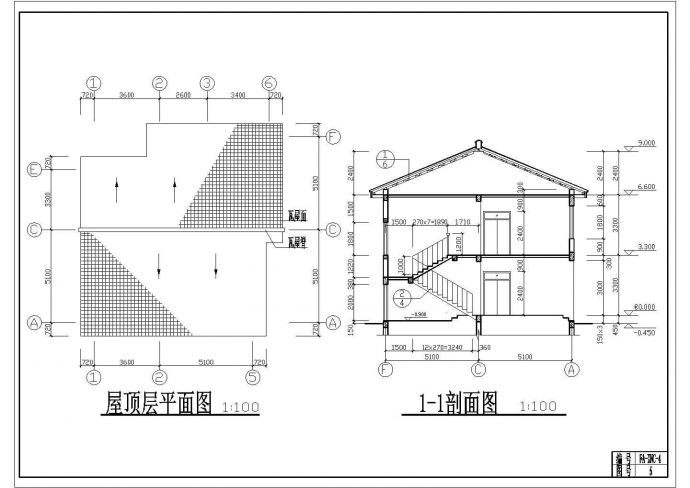 2层新农村别墅建筑cad设计施工图_图1