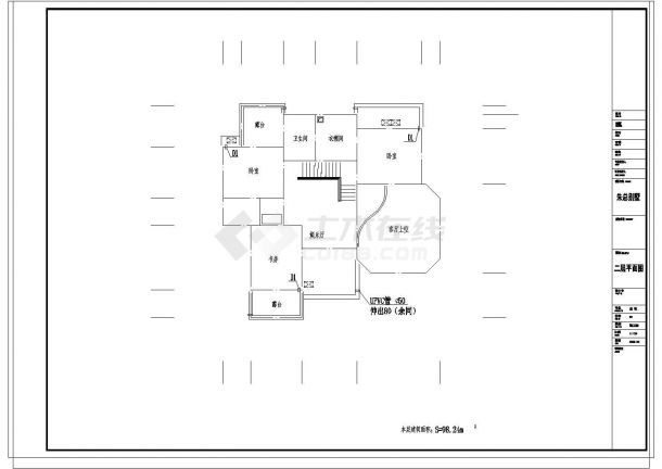 3层独栋别墅建筑设计施工图（含设计说明）-图一