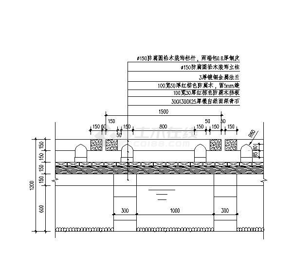 三联水中木栈道节点设计图-图一