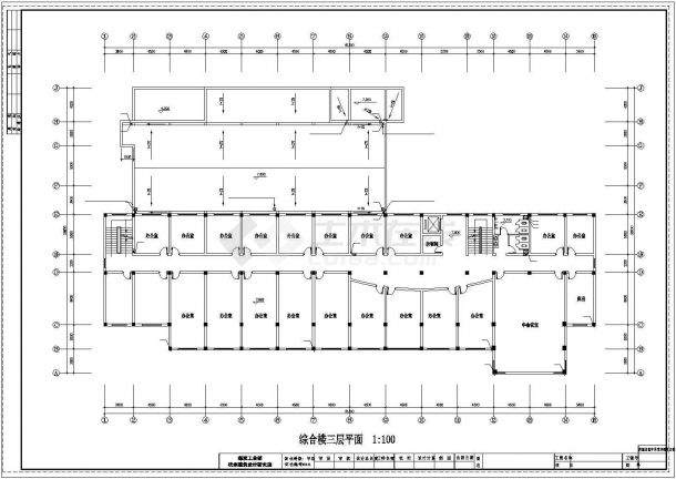 东莞某工厂5层综合楼给排水系统设计CAD图纸-图一