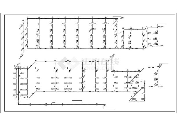 某地区高层办公楼采暖通风系统设计方案施工CAD图纸-图一