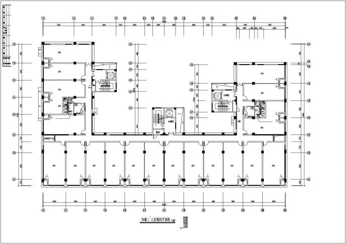 某地区高层办公楼通风防排烟设计方案施工CAD图纸_图1