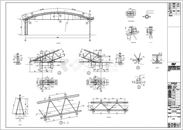 某地区钢结构彩钢瓦库房建筑设计方案施工CAD图纸-图一