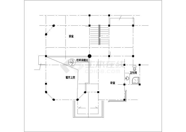 310平米3层砖混结构独栋私人别墅建筑设计CAD图纸（含水电套和结构图）-图一