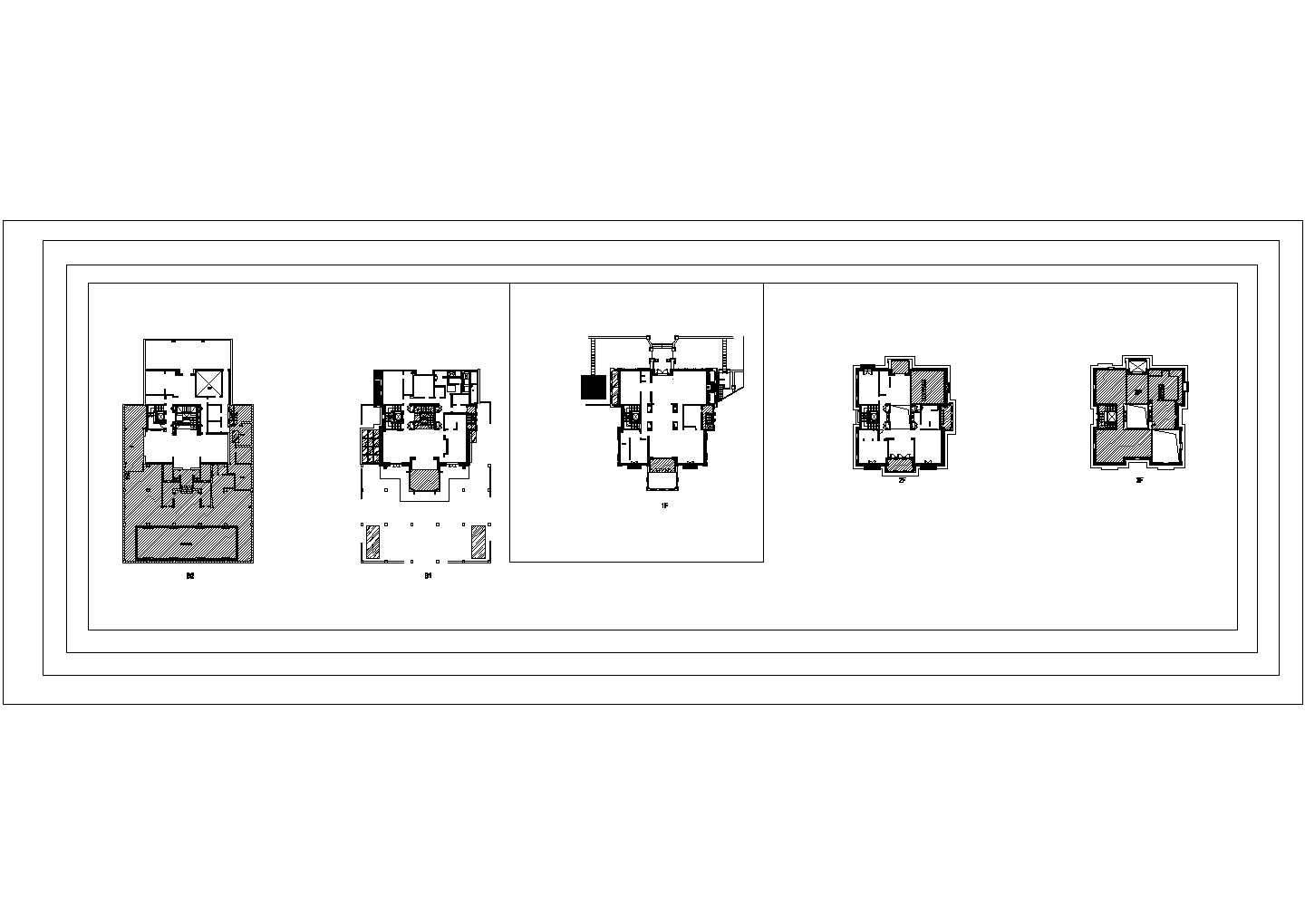某地区别墅加层开洞补板改造设计方案施工CAD图纸