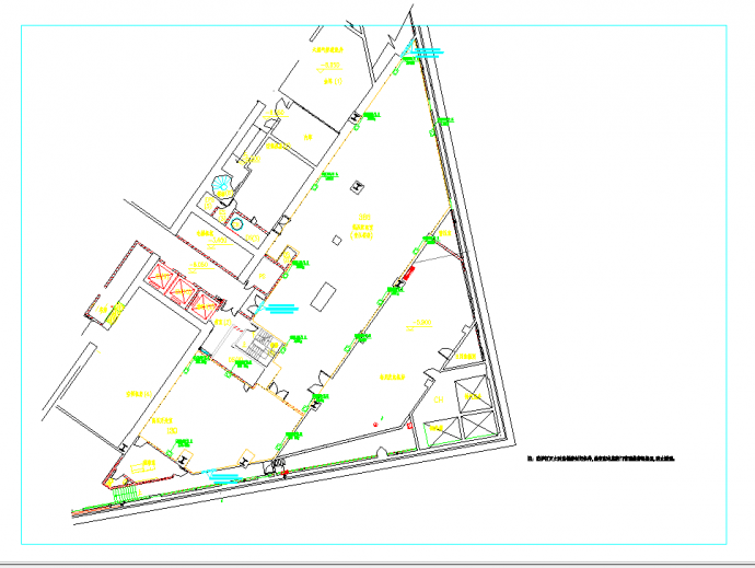 某地国际大楼高低压变配电室消防改造工程CAD图纸_图1