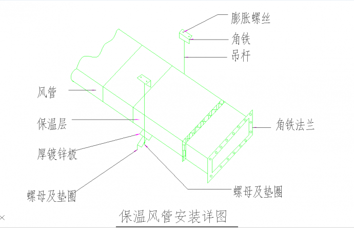 某地活动中心空调安装大样图CAD图纸_图1