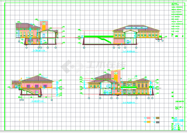 某地两层新中式风格上海会所建筑设计图CAD图纸-图一