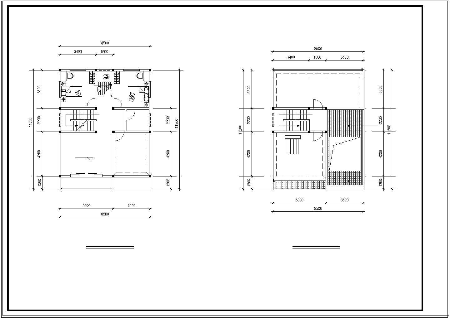 3层新农村独栋别墅建筑设计施工图