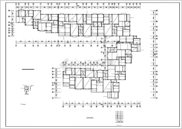 某地区多层砖混结构住宅设计方案施工CAD图纸-图二