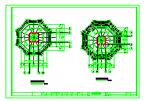某七层宝塔建筑cad设计施工图-图二