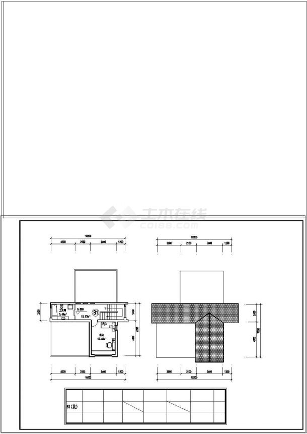 3层独栋别墅建筑cad设计施工图（含效果图）-图一