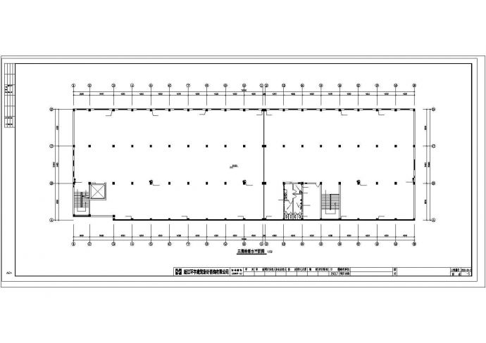 扬州某工厂3层综合楼给排水系统设计CAD图纸_图1