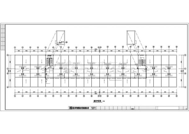 深圳某电子厂3层宿舍楼给排水系统设计CAD图纸-图一