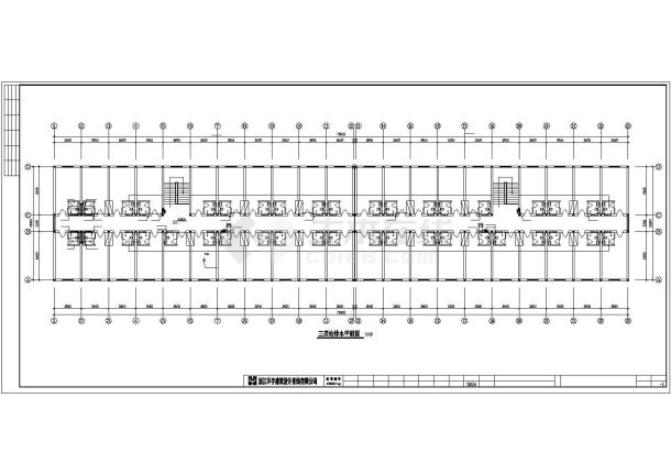 深圳某电子厂3层宿舍楼给排水系统设计CAD图纸-图二