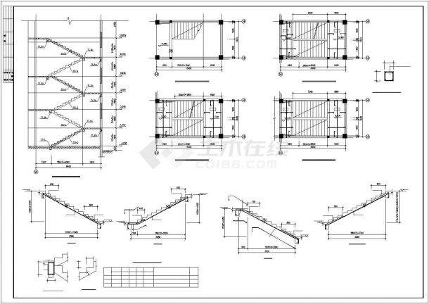 某框架结构幼儿园建筑结构设计施工全图-图二