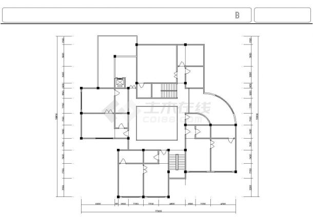 某三层幼儿园教学楼建筑方案设计图-图一