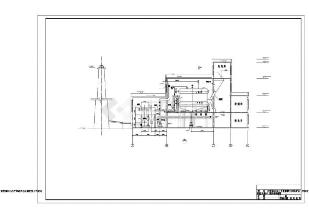 某地区采暖锅炉房工艺设计方案施工CAD图纸-图一