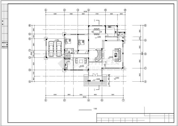 单家独院式3层新农村独栋别墅建筑设计施工图-图二