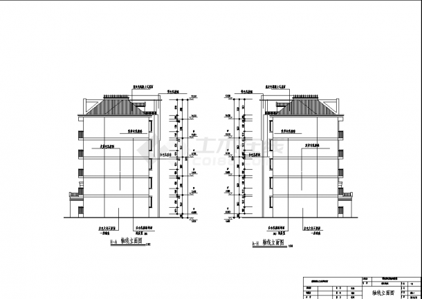 5200平米砖混住宅楼建筑结构设计施工cad图纸(含计算书）-图一