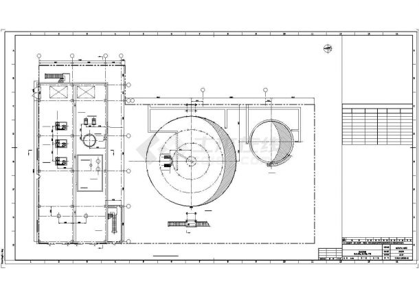 某化工厂渣水处理详细施工cad图-图二