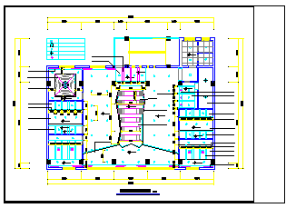 茶楼室内装修设计及绿化cad方案施工图纸_图1