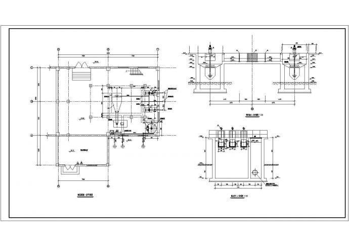 某城市大型污水处理厂工艺全套设计详细方案CAD图纸_图1