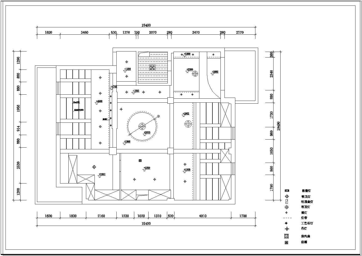 某县百合家园别墅装饰建筑设计CAD立面图纸