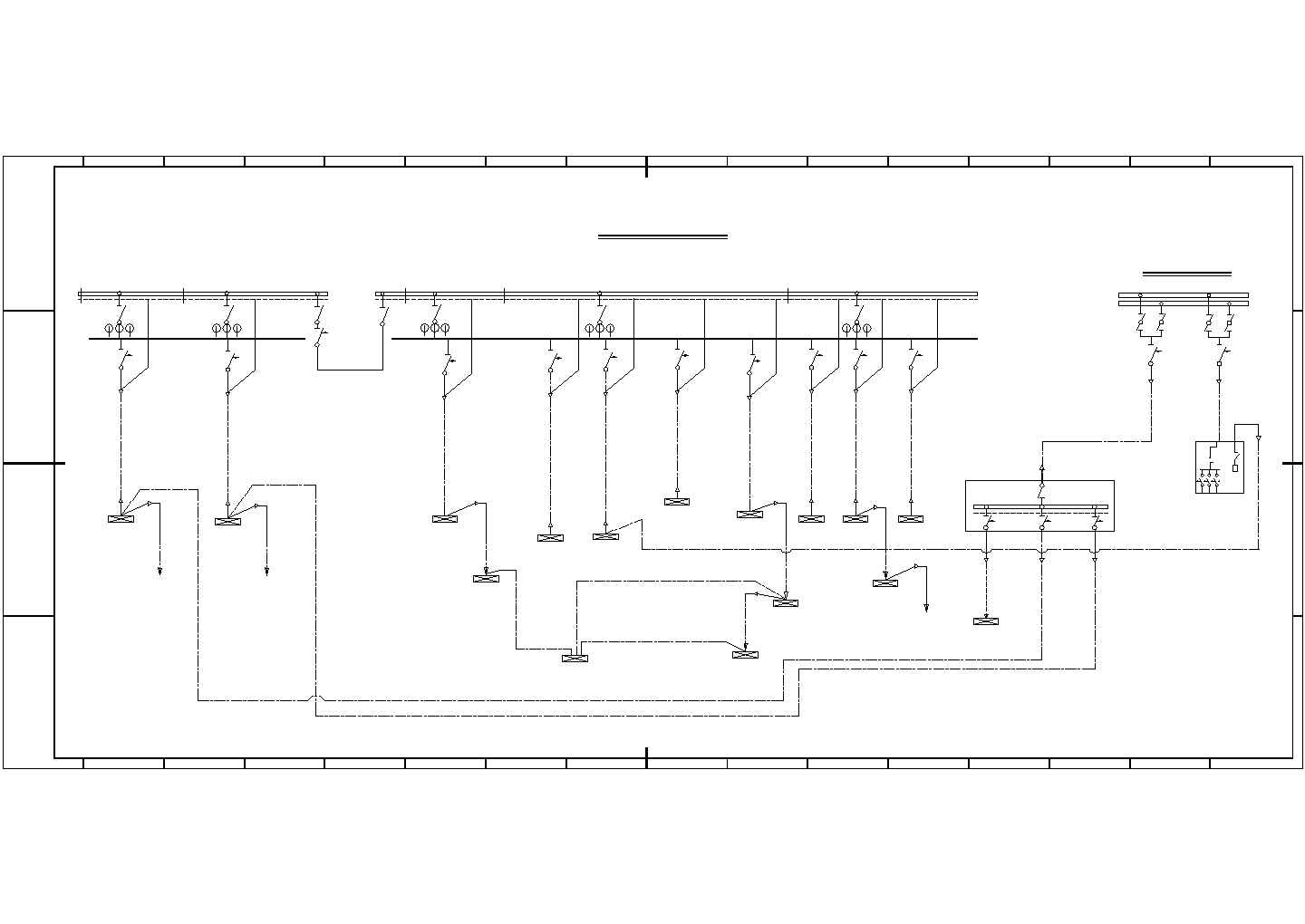 某地大型变电所设计电气CAD图纸