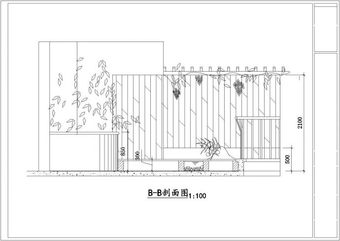 某花园绿化景观完整设计施工详细方案CAD图纸_图1