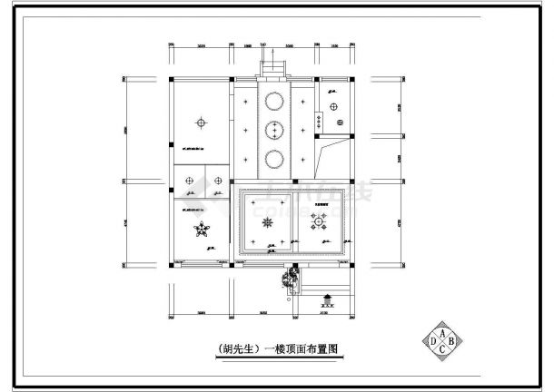 某三层独栋别墅室内装修施工图-图二