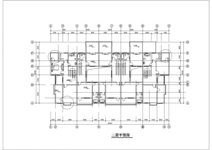 北京市房山区某别墅区3层双拼式砖混结构高档别墅楼建筑设计CAD图纸_图1