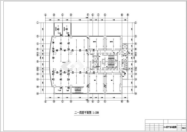 重庆某23层星级大酒店给排水系统设计CAD图纸-图二