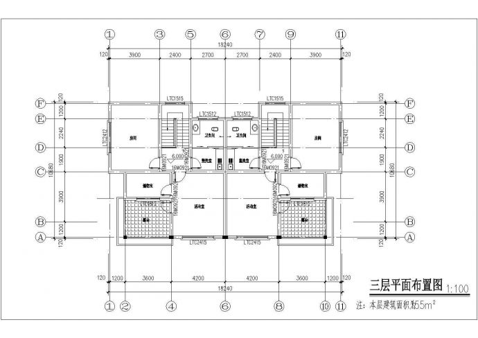 上海市崇明区某村镇500平三层砖混结构高档独栋别墅建筑设计CAD图纸_图1