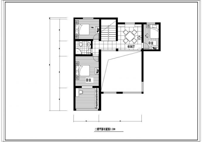 某两层别墅装修设计CAD示意图_图1