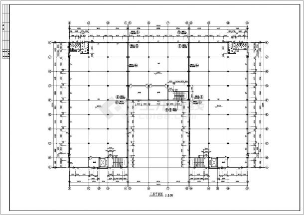 厂房设计_某四层厂房车间建施CAD图-图二