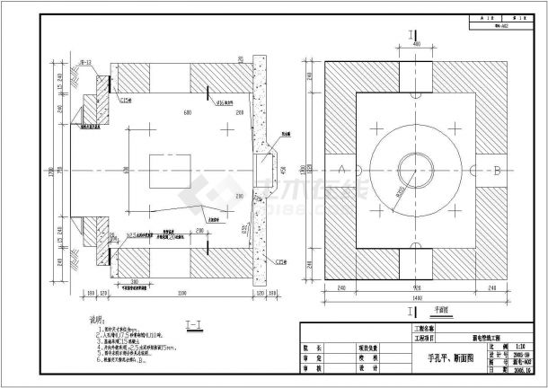 某小区弱电平面施工图cad图纸-图一