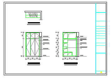 某大三室家装设计cad平面施工图纸_图1
