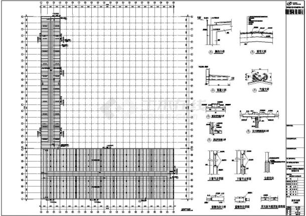 厂房设计_上海某木业公司厂房钢结构建筑设计施工图纸-图二
