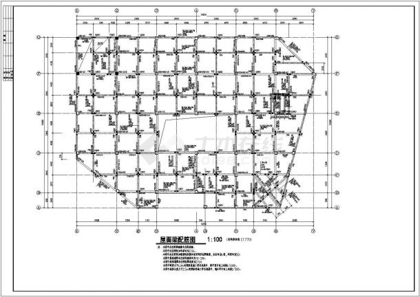 某城市大型商城框架钢结构建筑设计CAD施工图纸-图二