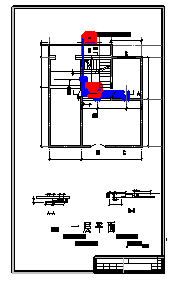 某大学食堂风管机cad设计系统施工图纸-图一