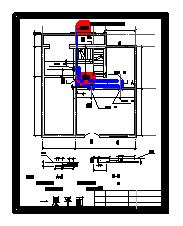 某大学食堂风管机cad设计系统施工图纸-图二