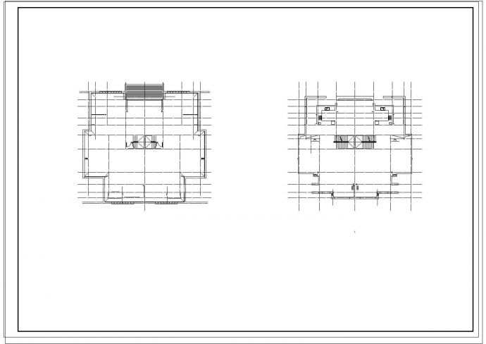 三层双联式别墅建筑设计施工图_图1