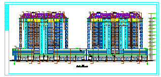 带底商的小高层住宅楼建筑全套cad施工图纸_图1