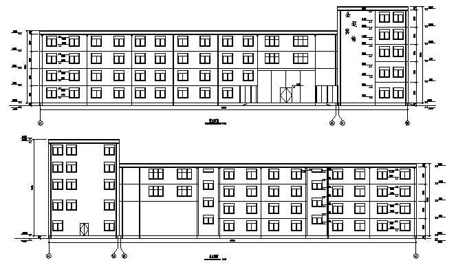 土木工程毕业设计_5000平米五层宿舍楼建筑施工cad图（含计算书，毕业设计)_图1